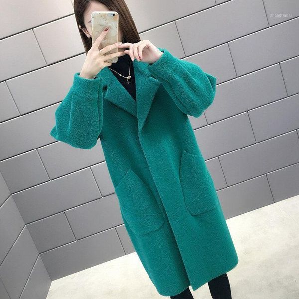 mink velvet jacket women's 2020 autumn and winter new temperament woolen coat all-match mid-length sweater knitted cardigan y5901, White
mink velvet jacket women's 2020 autumn and winter new temperament woolen coat all-match mid-length sweater knitted cardigan y5901, White