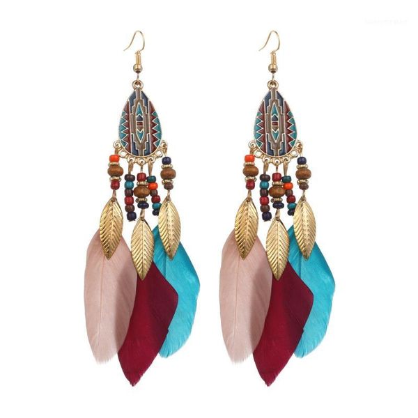 dangle & chandelier women colorful feather earrings retro ethnic style creative personality fashion jewelry 10pairs/lot1, Silver
dangle & chandelier women colorful feather earrings retro ethnic style creative personality fashion jewelry 10pairs/lot1, Silver
