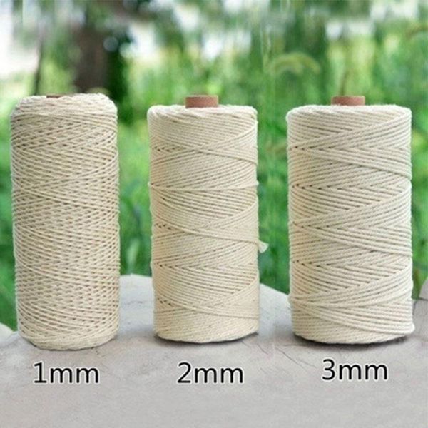 yarn 1/2/3mm 100m 100% cotton cord rope macram beige twisted craft macrame string diy home textile wedding wall hanging decorative, Black;white
yarn 1/2/3mm 100m 100% cotton cord rope macram beige twisted craft macrame string diy home textile wedding wall hanging decorative, Black;white