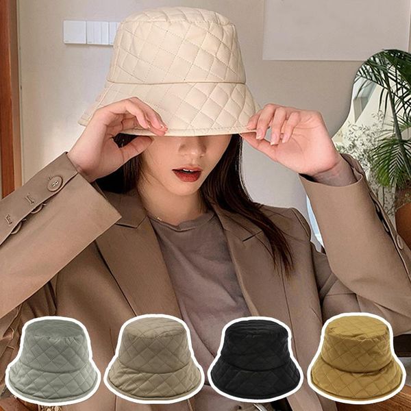 wide brim hats autumn winter cotton basin hat women's korean solid color lattice fisherman tide net red fashion flat thermal, Blue;gray
wide brim hats autumn winter cotton basin hat women's korean solid color lattice fisherman tide net red fashion flat thermal, Blue;gray