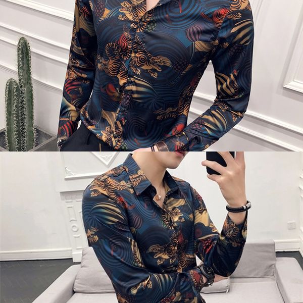 animal print fashion show vintage shirt men camisa masculina slim fit club party prom printed mens shirt chemise homme c1210, White;black
animal print fashion show vintage shirt men camisa masculina slim fit club party prom printed mens shirt chemise homme c1210, White;black