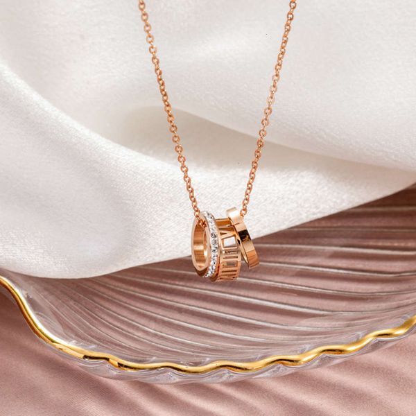 creative alphabet new three ring rose roman gold necklace headdress women's clavicle chain, Silver
creative alphabet new three ring rose roman gold necklace headdress women's clavicle chain, Silver