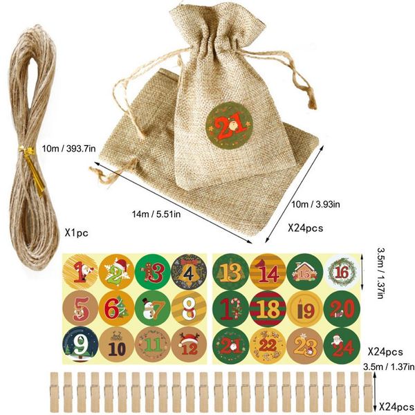 24pcs christmas advent calendar bags set 24 days new year gift drawstring bags diy christmas embellishments with clips wmtphg xhhair
24pcs christmas advent calendar bags set 24 days new year gift drawstring bags diy christmas embellishments with clips wmtphg xhhair