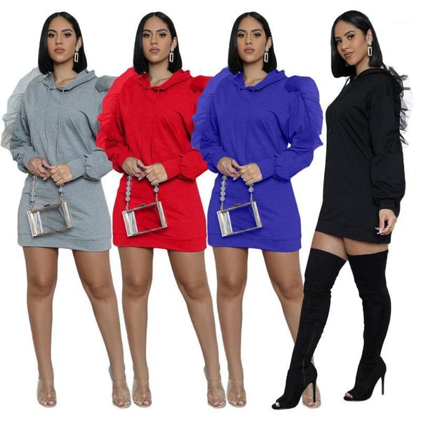cascading ruffles spliced casual t-shirt dress women fashion long sleeve hooded bandage dresses streetwear night club party robe1, Black;gray
cascading ruffles spliced casual t-shirt dress women fashion long sleeve hooded bandage dresses streetwear night club party robe1, Black;gray