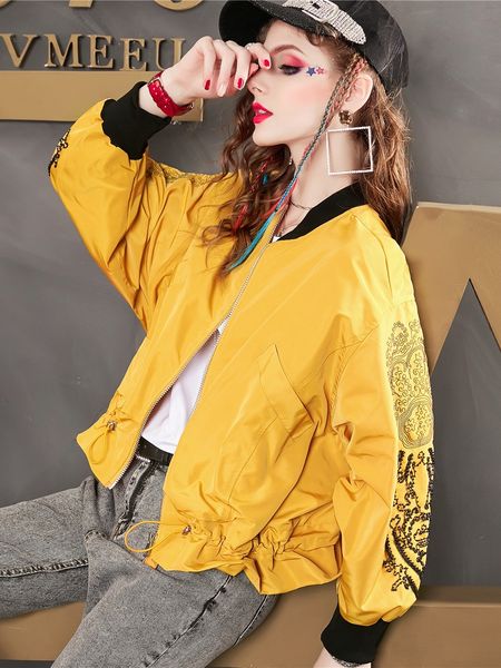 8070 european station 2020 winter solid color embroidery short coat new european goods jacket sun protection cotton coat tide c022, Black;brown
8070 european station 2020 winter solid color embroidery short coat new european goods jacket sun protection cotton coat tide c022, Black;brown