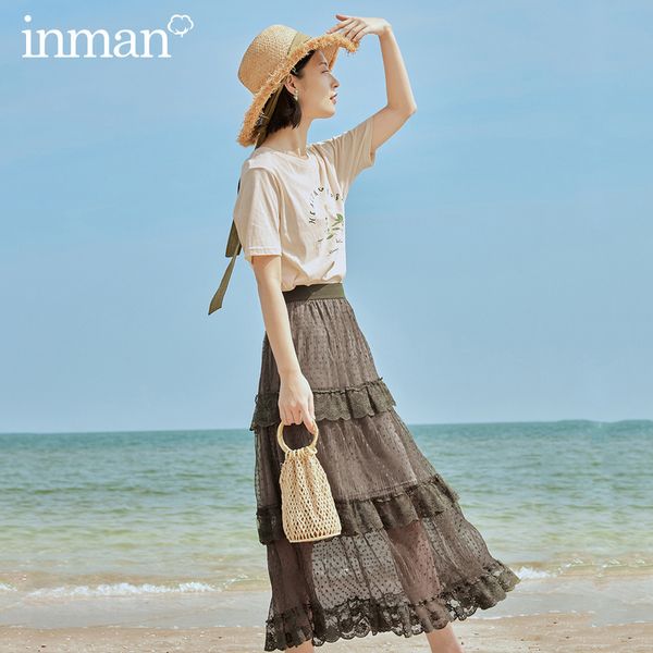 inman 2020 summer new arrival artsy dot pattern embroidery patchwork layered fit fairy trend skirt q1209, Black
inman 2020 summer new arrival artsy dot pattern embroidery patchwork layered fit fairy trend skirt q1209, Black