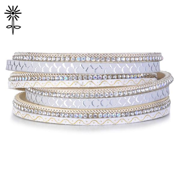 10pcs/lot fashion woman winding wrap chain bracelet multilayer leather with rhinestone magnetic clasp pulseiras b-004*10, Black
10pcs/lot fashion woman winding wrap chain bracelet multilayer leather with rhinestone magnetic clasp pulseiras b-004*10, Black