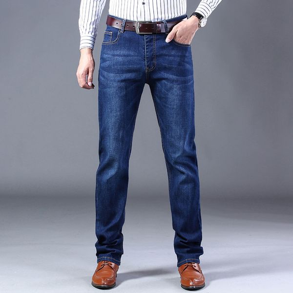 classic new fall fashion business brem elegant simplicity cotton drawing denies men's blue black pants
classic new fall fashion business brem elegant simplicity cotton drawing denies men's blue black pants