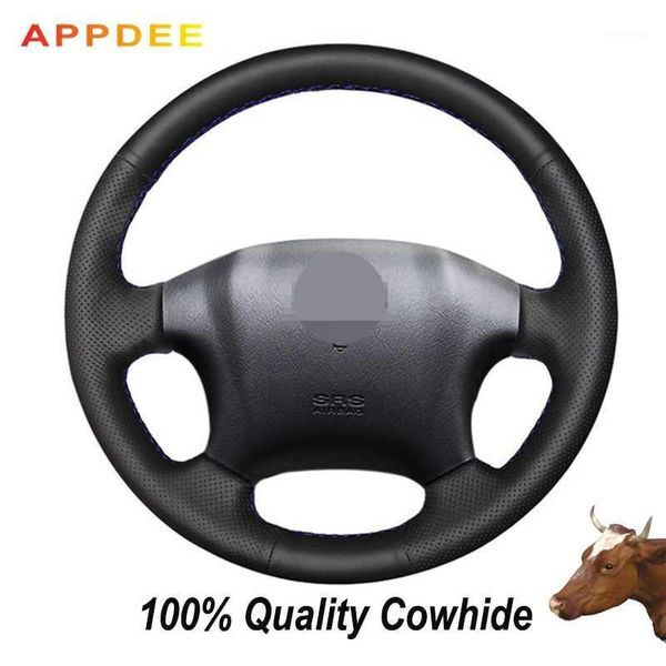 appdee hand-stitched black genuine leather steering wheel cover for tucson 2006-20141
appdee hand-stitched black genuine leather steering wheel cover for tucson 2006-20141