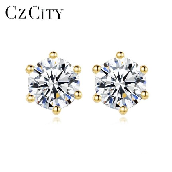 stud czcity two sizes clear cubic zircon earrings snowflake hexagon statement jewelry christmas gifts, Golden;silver
stud czcity two sizes clear cubic zircon earrings snowflake hexagon statement jewelry christmas gifts, Golden;silver