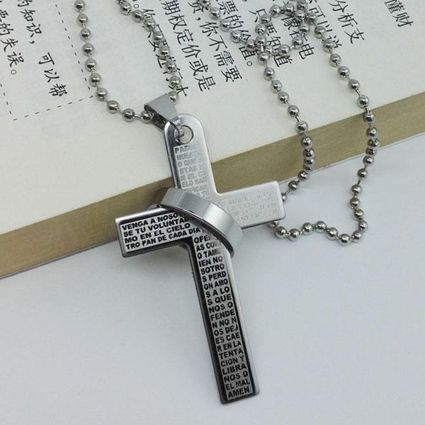 new fashion stainless steel pendant christian bible prayer cross pendant men necklace charming gifts jewelry gifts 2018 wmtslf bdesybag, Black;white
new fashion stainless steel pendant christian bible prayer cross pendant men necklace charming gifts jewelry gifts 2018 wmtslf bdesybag, Black;white