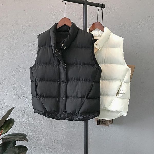 women's vests 2021 women autumn warm coat sleeveless chic black color vest chaleco mujer gilet casaco feminino, Black;white
women's vests 2021 women autumn warm coat sleeveless chic black color vest chaleco mujer gilet casaco feminino, Black;white