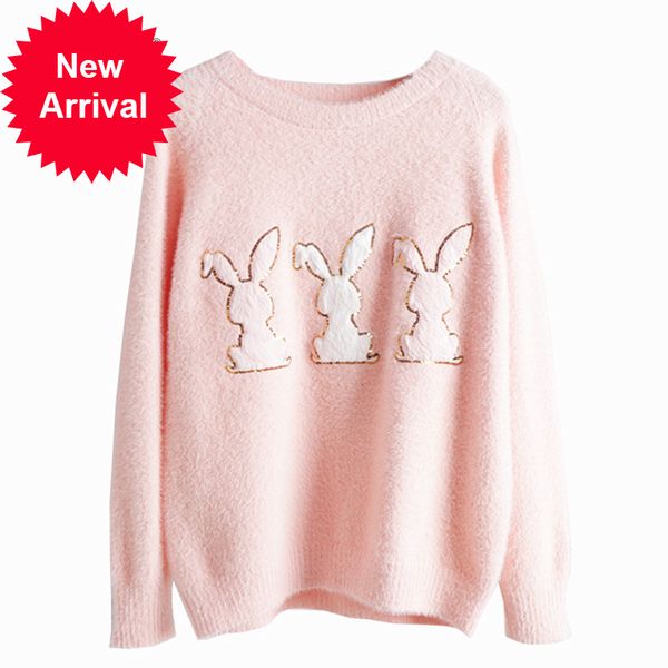 autumn loose teddy sweater kawaii fashion style rabbit thick neck long female sleeve c-334, White;black
autumn loose teddy sweater kawaii fashion style rabbit thick neck long female sleeve c-334, White;black