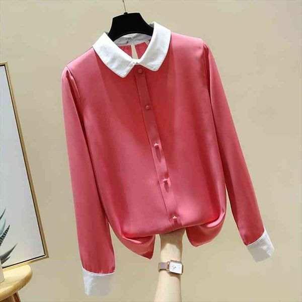 long sleeve blouse women blusas mujer de tunr down collar office chiffon blouse tosp women clothing blusa e18, White
long sleeve blouse women blusas mujer de tunr down collar office chiffon blouse tosp women clothing blusa e18, White