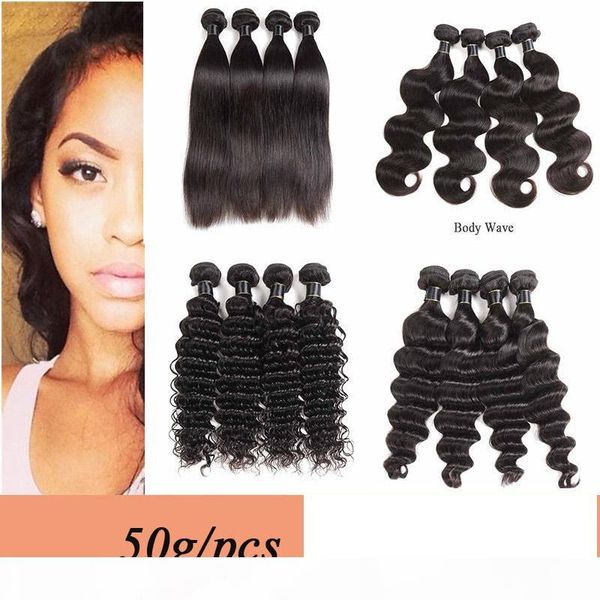 straight brazilian human hair weaves 50g pcs remy human hair extensions weaves natural black indian hair bundles body deep water wave
straight brazilian human hair weaves 50g pcs remy human hair extensions weaves natural black indian hair bundles body deep water wave