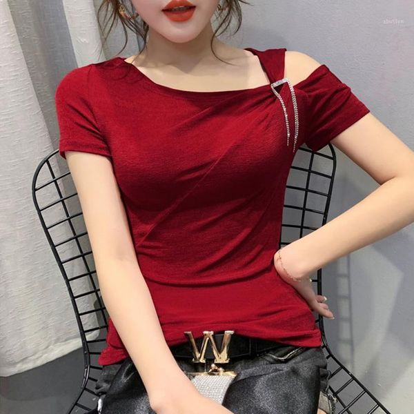 women's t-shirt women fashion casual short sleeve summer and shirt elegant slim solid color shirt1, White
women's t-shirt women fashion casual short sleeve summer and shirt elegant slim solid color shirt1, White