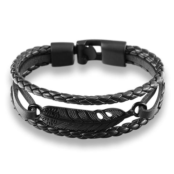 mkendn fashion multilayer charm leather vintage feather arrow bracelet anchor bracelet for men women easy-hook jewelry pulseras jllerb
mkendn fashion multilayer charm leather vintage feather arrow bracelet anchor bracelet for men women easy-hook jewelry pulseras jllerb
