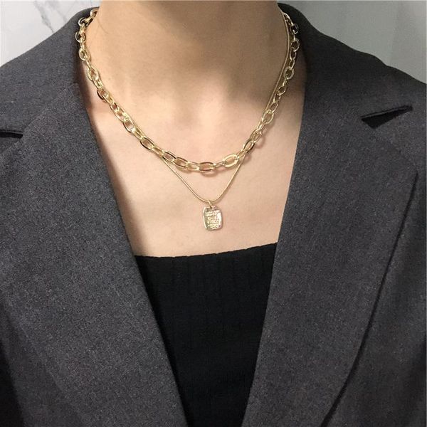 chains european and american ins fashion letter pendant multi-layer necklace street style temperament wild clavicle chain, Silver
chains european and american ins fashion letter pendant multi-layer necklace street style temperament wild clavicle chain, Silver
