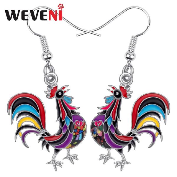 dangle & chandelier weveni metal enamel alloy floral rooster cock earrings long lovely animal drop jewelry for girl kid novelty birthday gif, Silver
dangle & chandelier weveni metal enamel alloy floral rooster cock earrings long lovely animal drop jewelry for girl kid novelty birthday gif, Silver