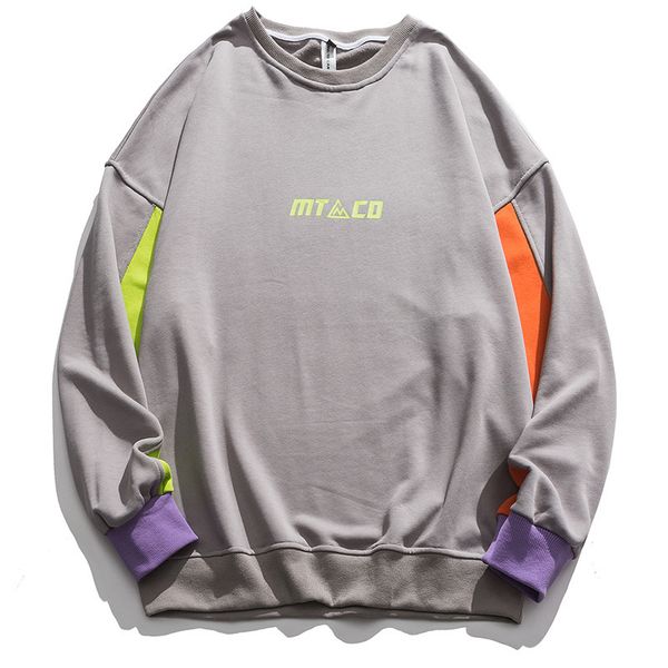 новый высокий 2020 уличный контрастный цвет с длинным рукавом nightgown популярное мужское печать встроенные свитер kxbo, Black 
новый высокий 2020 уличный контрастный цвет с длинным рукавом nightgown популярное мужское печать встроенные свитер kxbo, Black