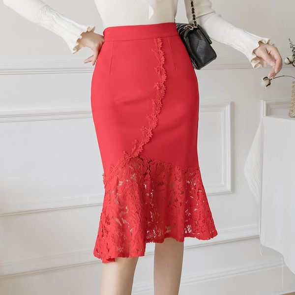 skirts tingyili korean elegant women's lace pencil skirt high waist mermaid office ladies red black midi plus size
skirts tingyili korean elegant women's lace pencil skirt high waist mermaid office ladies red black midi plus size
