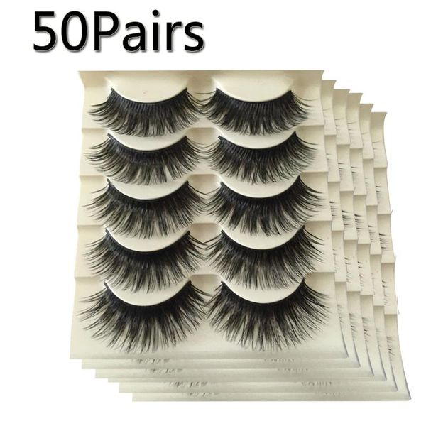 50pairs black false eyelashes cross natural handmade beauty fashion thicker longer makeup lashes extension tool
50pairs black false eyelashes cross natural handmade beauty fashion thicker longer makeup lashes extension tool