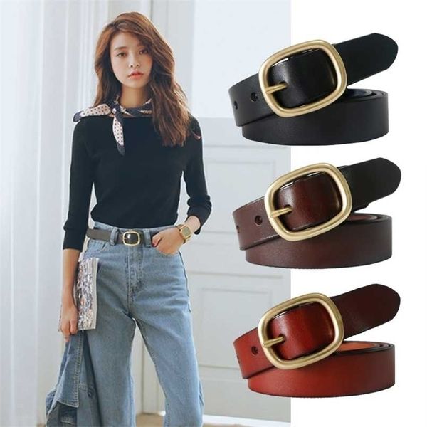 dinisiton womens belt genuine leather belts for women female gold pin buckle strap fancy vintage for jeans drop 220210, Black;brown
dinisiton womens belt genuine leather belts for women female gold pin buckle strap fancy vintage for jeans drop 220210, Black;brown