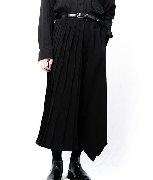 yamamoto style men's casual pants wide leg trousers skirt pants irregular asymmetric deconstruction dark super loose1, Black
yamamoto style men's casual pants wide leg trousers skirt pants irregular asymmetric deconstruction dark super loose1, Black