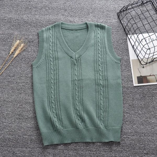 women's vests fresh soft colour three twisted sweater vest high school woman japanese-style knitting pullover1, Black;white
women's vests fresh soft colour three twisted sweater vest high school woman japanese-style knitting pullover1, Black;white