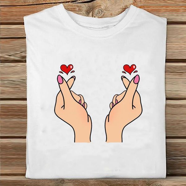 women short sleeve cartoon love valentine sweet fashion spring clothes print tshirt female tee ladies graphic t-shirt, White
women short sleeve cartoon love valentine sweet fashion spring clothes print tshirt female tee ladies graphic t-shirt, White