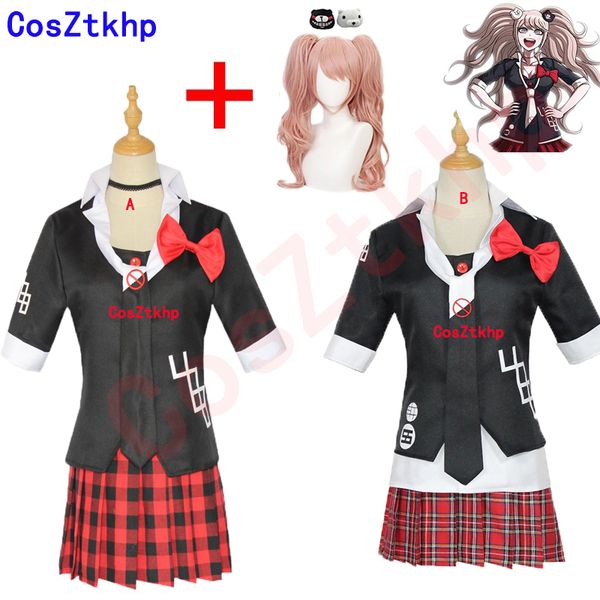 theme costume 2021 new anime danganronpa cosplay costume enoshima junko uniform cafe work clothes short skirt double tail braid wig full set, Black;red
theme costume 2021 new anime danganronpa cosplay costume enoshima junko uniform cafe work clothes short skirt double tail braid wig full set, Black;red