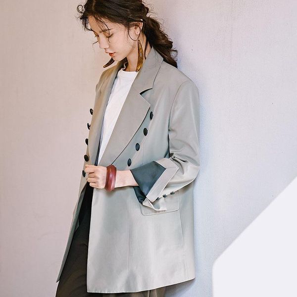 fashion tide new niche fashion blazers for women spring female's notched long sleeve contrast color casual jacket yg71512, White;black
fashion tide new niche fashion blazers for women spring female's notched long sleeve contrast color casual jacket yg71512, White;black