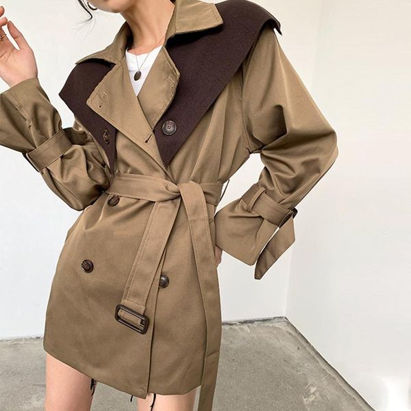 2021 spring women double breasted khaki windbreaker with belt notched full sleeve trench coat office lady autumn outwear c0d203t, Tan;black
2021 spring women double breasted khaki windbreaker with belt notched full sleeve trench coat office lady autumn outwear c0d203t, Tan;black