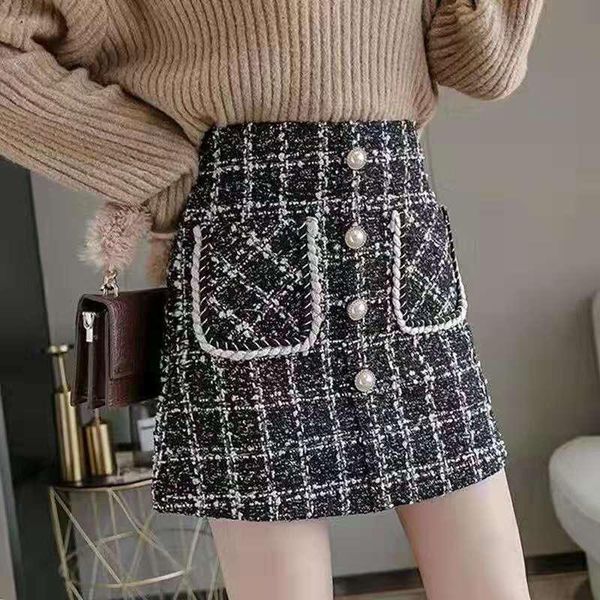 skirts 2021 large women's half skirt autumn small fragrant fur plaid with foreign style short a-line, Black
skirts 2021 large women's half skirt autumn small fragrant fur plaid with foreign style short a-line, Black