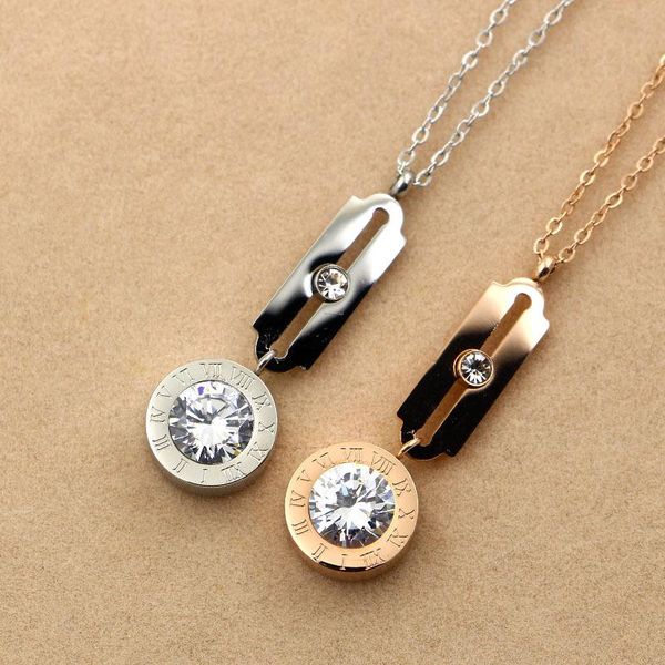 pendant necklaces martick distinctive necklace 316l stainless steel blade shape with clear cz link chain jewelry for girl p16, Silver
pendant necklaces martick distinctive necklace 316l stainless steel blade shape with clear cz link chain jewelry for girl p16, Silver