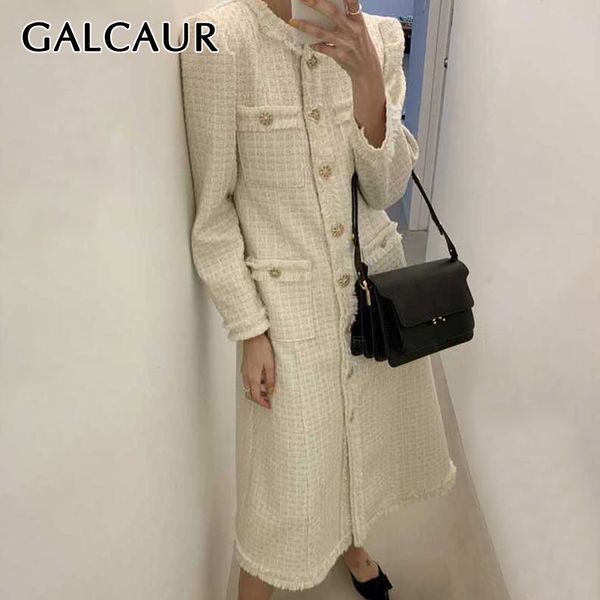 galcaur elegant tweed coat for women o neck long sleeve patchwork pocket oversize autumn thick new clothes female 2020 fashionx1020, Black
galcaur elegant tweed coat for women o neck long sleeve patchwork pocket oversize autumn thick new clothes female 2020 fashionx1020, Black