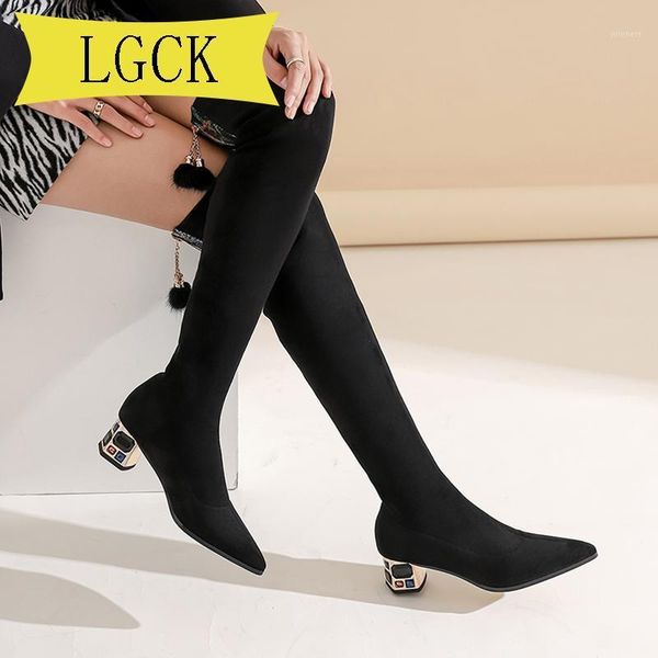 plus size 34-39 fashion women boots spring winter over the knee heels quality suede long comfort pointed toe elastic fabric1, Black
plus size 34-39 fashion women boots spring winter over the knee heels quality suede long comfort pointed toe elastic fabric1, Black