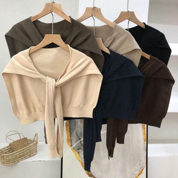 muyogrt autumn winter women knotted knit scarf shawls girls student shoulder wraps femme false collar cashmere scarves, Blue;gray
muyogrt autumn winter women knotted knit scarf shawls girls student shoulder wraps femme false collar cashmere scarves, Blue;gray