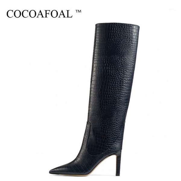 boots cocoafoal herfst winter snake skin pattern women knees high laars straight cylinder woman shoes punch straight1, Black
boots cocoafoal herfst winter snake skin pattern women knees high laars straight cylinder woman shoes punch straight1, Black
