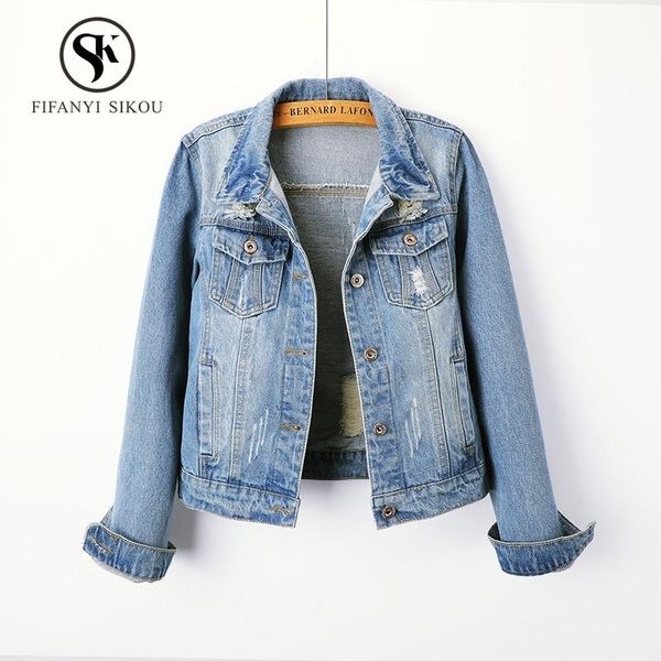jeans jacket women fashion casual ripped denim jacket basic coat loose plus size s-5xl short denim coat female vintage outerwear, Black;brown
jeans jacket women fashion casual ripped denim jacket basic coat loose plus size s-5xl short denim coat female vintage outerwear, Black;brown