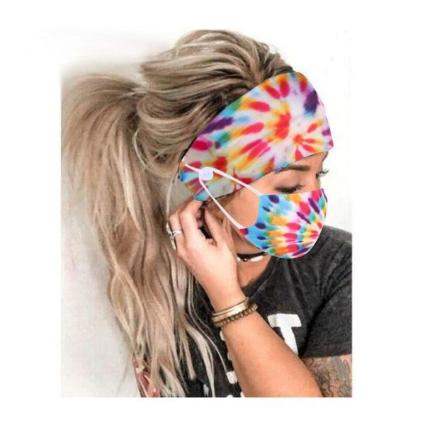 women headband and face mask tie dyes style hair accessories head band with masks button wmtcid bdenet, Black;brown
women headband and face mask tie dyes style hair accessories head band with masks button wmtcid bdenet, Black;brown