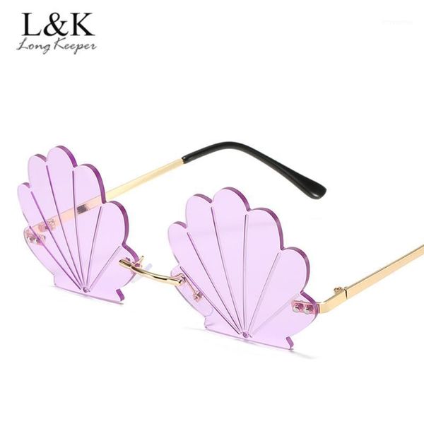 longkeeper 2020 new fashion rimless shell sunglasses women brand designer retro clear ocean lens sun glasses shades oculos uv4001, White;black
longkeeper 2020 new fashion rimless shell sunglasses women brand designer retro clear ocean lens sun glasses shades oculos uv4001, White;black