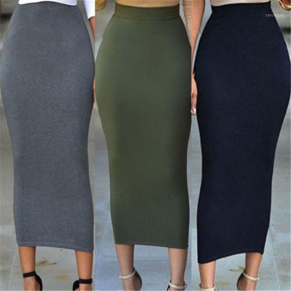 long skirts women skinny slim solid summer autumn pencil skirt office lady high waist bodycon stretch skirt gray navy blue s-2xl1, Black
long skirts women skinny slim solid summer autumn pencil skirt office lady high waist bodycon stretch skirt gray navy blue s-2xl1, Black