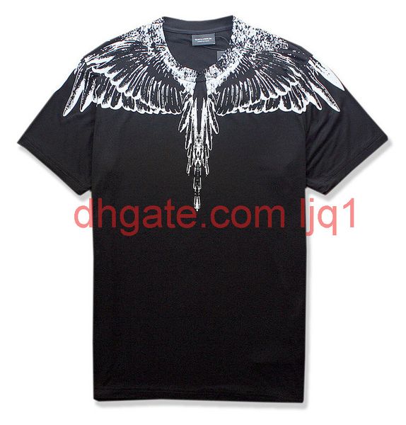 summer new european and american trend men and women casual cotton wings feather short sleeve t-shirt, White;black
summer new european and american trend men and women casual cotton wings feather short sleeve t-shirt, White;black