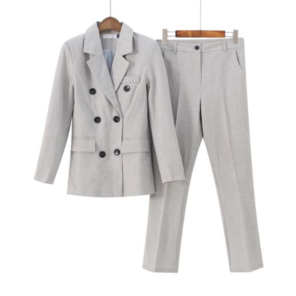 women's two piece pants for women korean version 2021 spring and autumn thin fashion slimming temperament small suit two-piece micro fl, White
women's two piece pants for women korean version 2021 spring and autumn thin fashion slimming temperament small suit two-piece micro fl, White