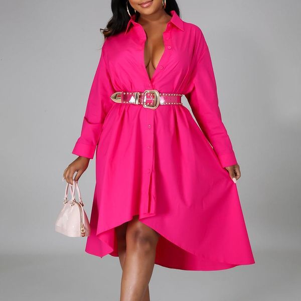 women long sleeve shirts dress african dress 2020 fall loose vestidos casual asymmetrical female midi office plus size dresses, Black;gray
women long sleeve shirts dress african dress 2020 fall loose vestidos casual asymmetrical female midi office plus size dresses, Black;gray
