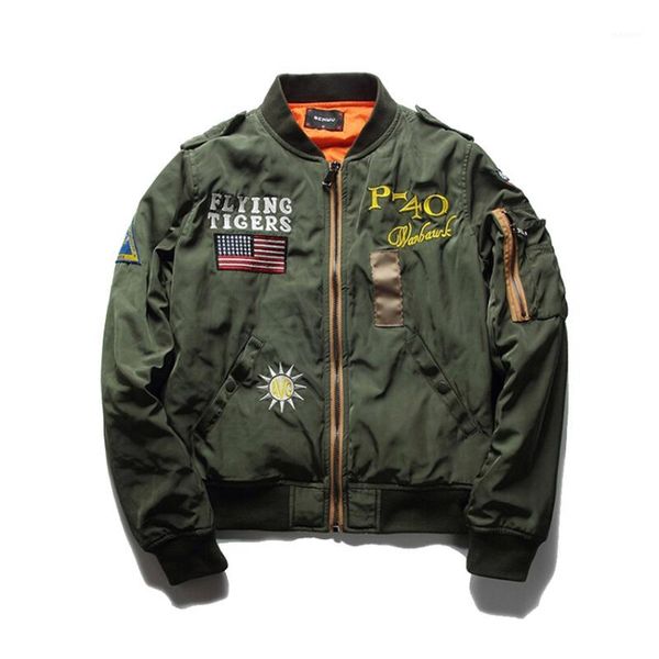 mens spring pilot bomber jacket thin army flying tigers cool baseball flight jacket plus size m-5xl1, Black;brown
mens spring pilot bomber jacket thin army flying tigers cool baseball flight jacket plus size m-5xl1, Black;brown