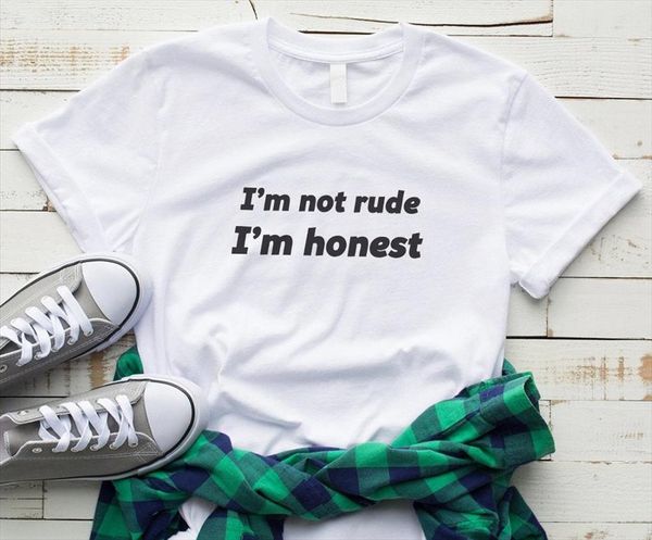 im not rude im honest women tshirt cotton casual funny t shirt lady yong girl higher quality tee drop ship s, White
im not rude im honest women tshirt cotton casual funny t shirt lady yong girl higher quality tee drop ship s, White