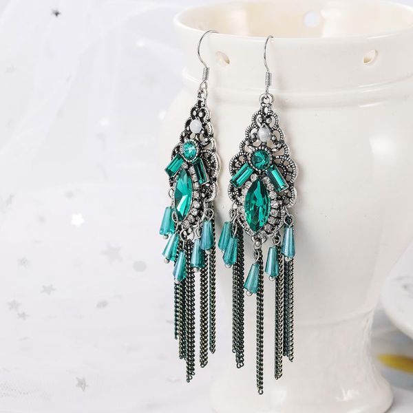 bohemian tassel crystal long drop earrings for women ethnic hollow out earrings fashion woman ear jewelry, Silver
bohemian tassel crystal long drop earrings for women ethnic hollow out earrings fashion woman ear jewelry, Silver