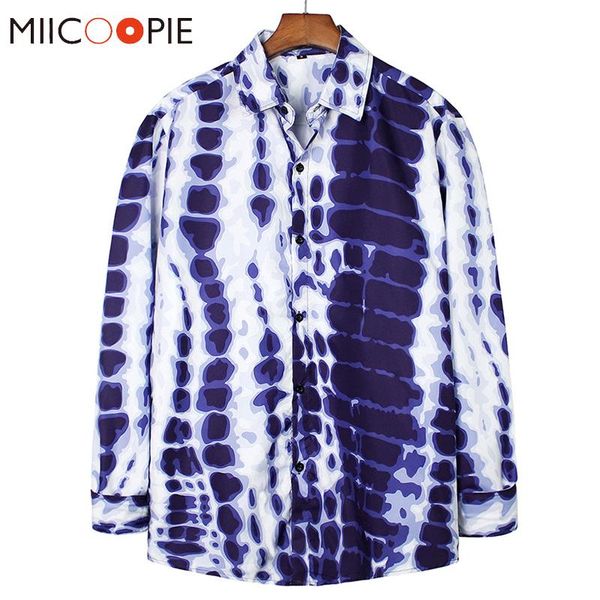 men's casual shirts snakeskin pattern printed men women shirt dress 2021 fashion korean clothes causal vintage loose harajuku oversize, White;black
men's casual shirts snakeskin pattern printed men women shirt dress 2021 fashion korean clothes causal vintage loose harajuku oversize, White;black
